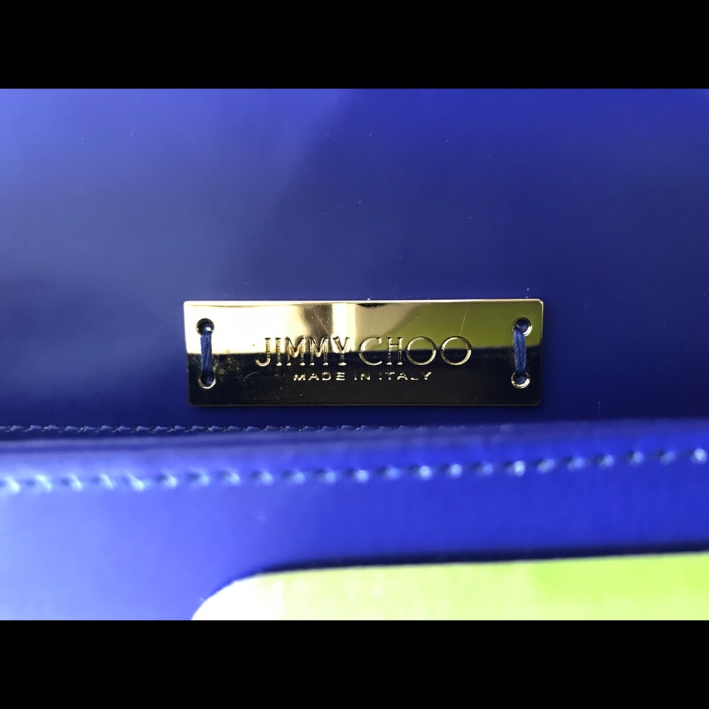 ICONIC JIMMY CHOO Violet Alba Shoulder Chain bag Retail$1690 - Picture 8 of 14